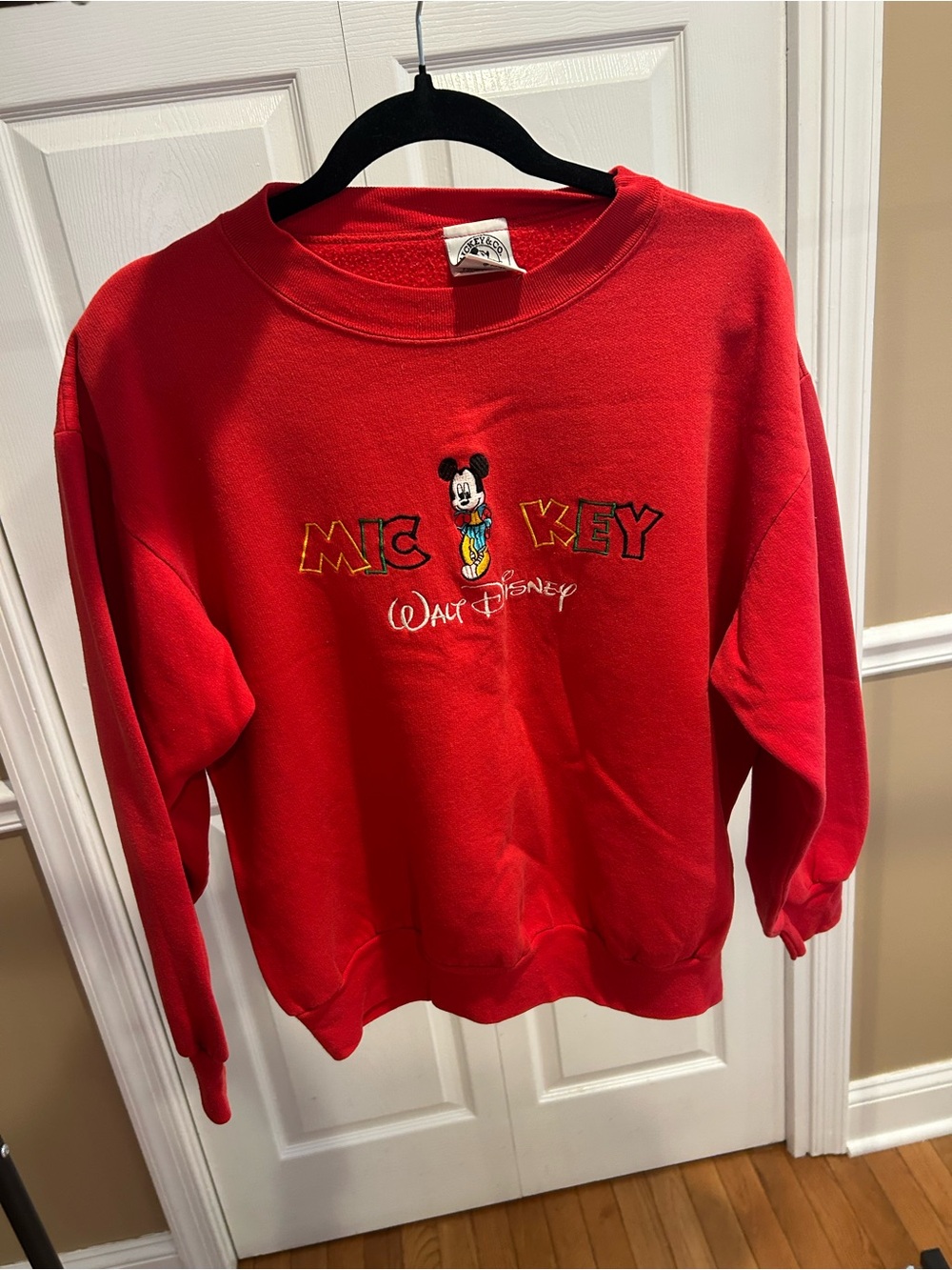 Vintage Disney Red Mickey Sweatshirt